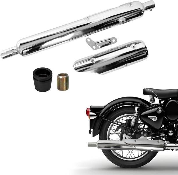 EAZ Original Stock Silencer for Bs4 Royal Enfield Classic 350, Classic, Electra 350, Classic 500 Slip-on Exhaust System