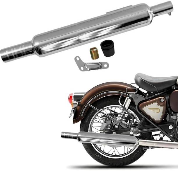 EAZ Long Punjab Silencer for Bs4 Royal Enfield Classic 350 Slip-on Exhaust System