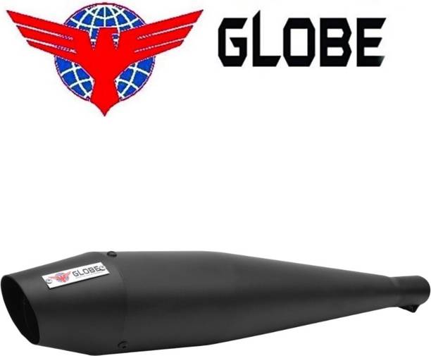 Globe Exhaust DOLPHIN BLACK MODIFY YOUR BIKE & SCOOTY With GLOBE Silencer’s India’s NUMBER 1 TOP MATERIAL RICH SOUND INDIA KA DILL KARE DHUK DHUK . Royal Enfield, Universal For Bike Classic Desert Storm, Classic 350, Classic 500, Classic, Classic Chrome, Thunder Bird 350, Thunder Bird 500, Super|Thunderbird, Heavy Duty Super XL, Universal For Bike Full Exhaust System