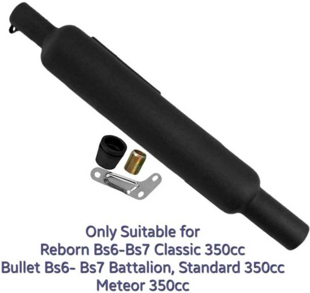 EAZ Long Bottle Silencer for Classic Model Bullets Royal Enfield Classic, Electra 350 फुल इग्ज़ॉस्ट सिस्टम