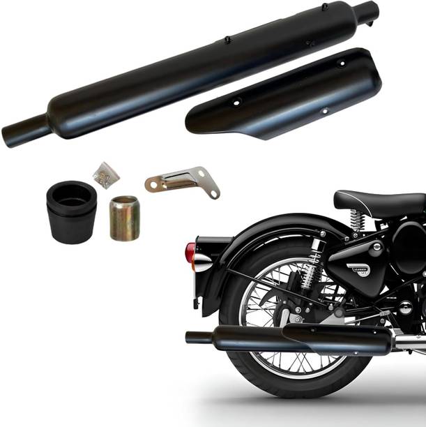 EAZ Stock Silencer for Bs3-Bs4 Royal Enfield Classic, Classic 350, Classic 500, Electra 350 Slip-on Exhaust System