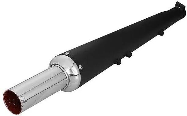 Ridefit Goldstar / Gold Star Glasswool Black Front Chrome Exhaust silencer Royal Enfield Thunder Bird 350 Full Exhaust System