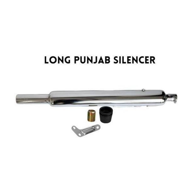 Bultkkat Long Bottle Empty Chrome Bada Punjab silencer enfield Royal Enfield Classic 350 Full Exhaust System