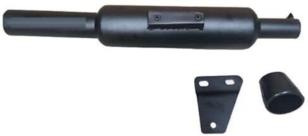 shree ji accessorie Short Bottle Reborn & Meteor Black Mini Punjab Exhaust Silencer Royal Enfield Classic Full Exhaust System
