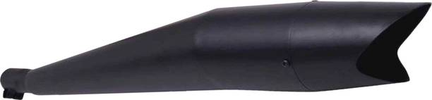 WORDZ Shark silencer Black Glasswool Exhaust Royal Enfield Classic 500 Full Exhaust System