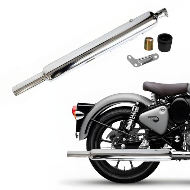 EAZ Long Punjab Silencer for Royal Enfield Classic 350, Classic, Classic Desert Storm, Electra 350 Slip-on Exhaust System