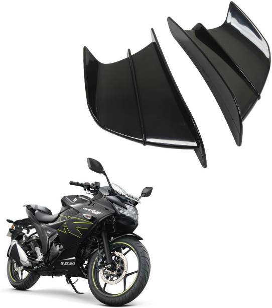 Radhikatoys 2pcs Universal Motorcycle Winglet Aerodynamic Spoiler Wing Side Spoiler 289 Bike Fairing Kit