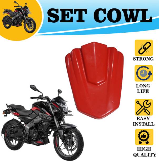 ASRYD Seat Cowl Pilluion Seat Cover for Single Seat for Bajaj Pulsar NS 200, Red Bike Fairing Kit