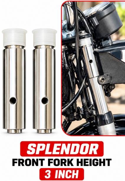 MGR Motorcycle Fork Spring kit 3inch ( Splendor Front fork Height nut 3inch) Bike Fork Spring Kit