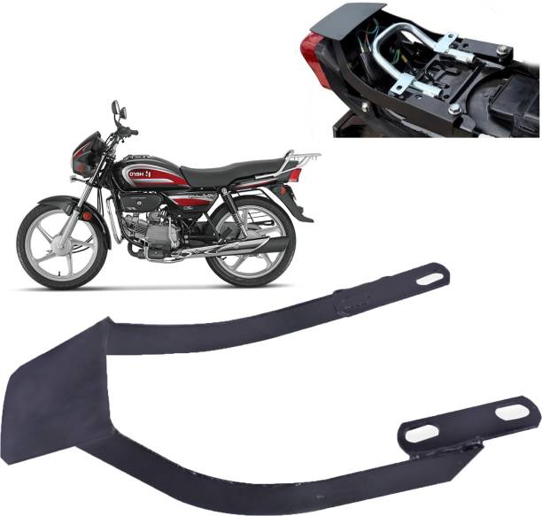 DAZZRIDE Tail Panel Patti Metal Black Rear Seat Tail Protector For Splendor, Splendor Pro Bike Headlight Grill