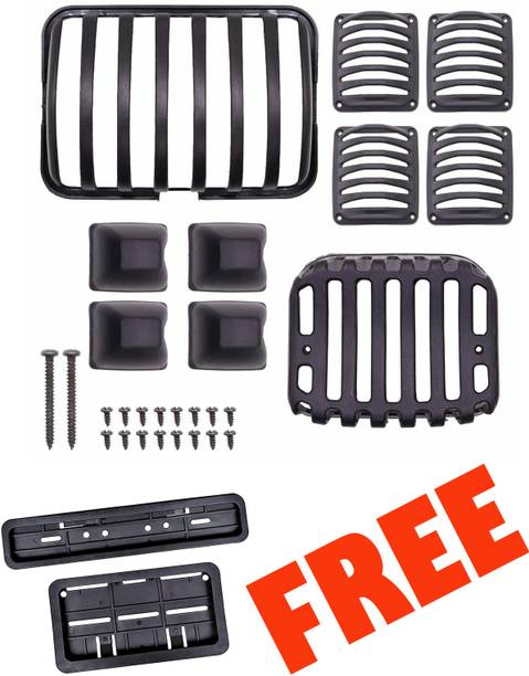 S P ENTERPRISES Bike Number Plate Frame free Splendor grill kit set Bike Headlight Grill