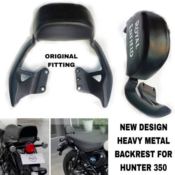 Aklin Boky NEW ROYAL DESIGN BACKREST FOR NEW ROYAL ENFIELD HUNTER 350 Bike Headlight Grill