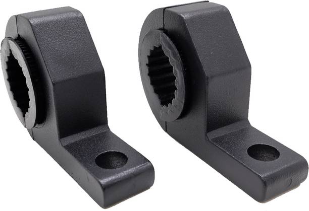 AutoPowerz Aluminium Clamp for Fog Light/Headlight Mounting Bracket (Pack of 2pcs) Bike Headlight Mount