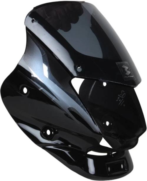 PARASNATH Bajaj platina visor black /grey Bike Headlight Visor
