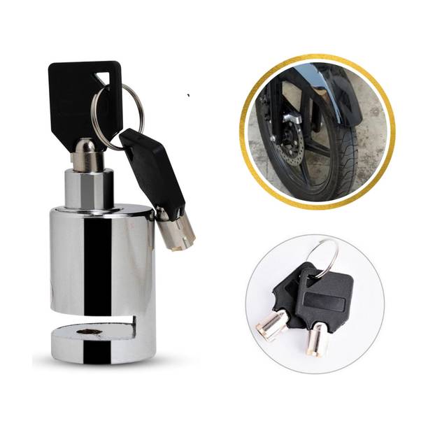 OBEROI'S TRADERS Stainless Steel Heavy Duty Disc Break Security Lock For All Bikes and Scooty Disc Lock