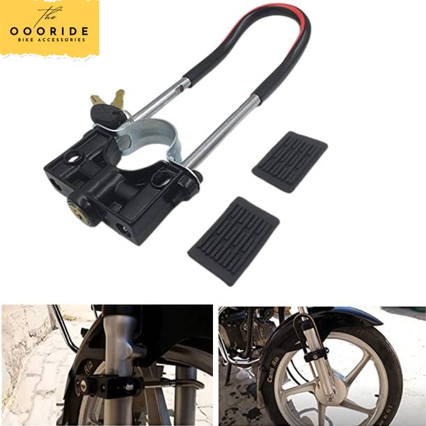 OOORIDE Bike Front Shocker Lock Wheel Lock Genuine Quality Front Wheel,Shocker Lock With 2 Keys Wheel Lock