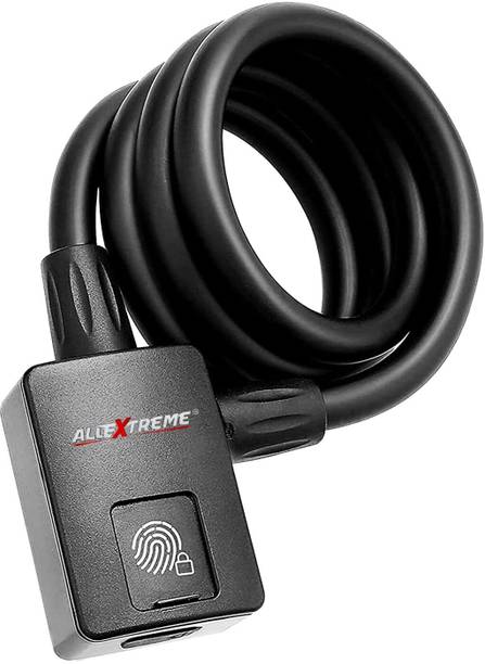 ALLEXTREME Bluetooth Bike Fingerprint Padlock Lock Cable with APP Open, Waterproof ALL-LOCKSS Anti-Theft Cable Lock