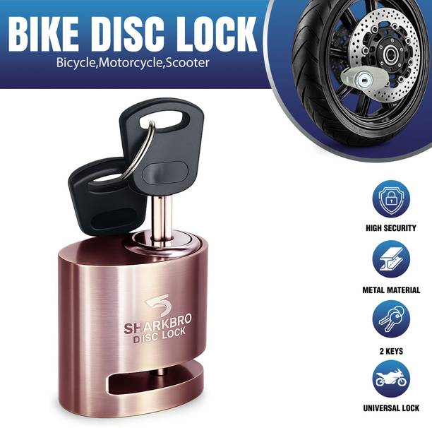 Otoroys Motorcycle Disc Brake Lock, Heavy Duty Stainless Steel (330 Gram) 7mm Pin, Anti-Theft Wheel Security Lock for Bike and Motorcycle, Painted Finish Disc Lock