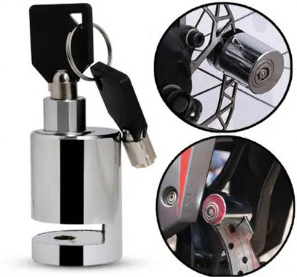 Qnjl Heavy Duty Disc Brake Lock Anti Theft 7mm Pin Wheel Locking Security Lock Disk RoundX 1378 Disc Lock