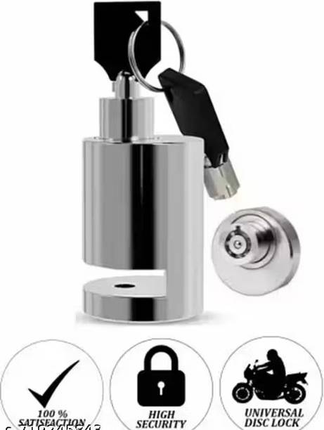 Thevellahub Stainless Steel Heavy Duty Anti Theft Motorcycle Stainless Disc Brake Lock Stainless Steel Heavy Duty Anti Theft Motorcycle Stainless Disc Brake Lock Disc Lock