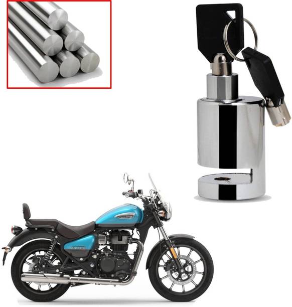 ZYO Heavy Duty Disc Brake Lock Anti-Theft Stainless Steel 7mm Pin Wheel Locking Bike Safety Anti-Theft Safety Waterproof For Royal Enfield Meteor 350 Disc Lock
