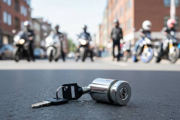 Autobarn Balak European design Heavy duty Disc lock for bike | Anti theft and anti rust lock| BA-15571 Disc Lock