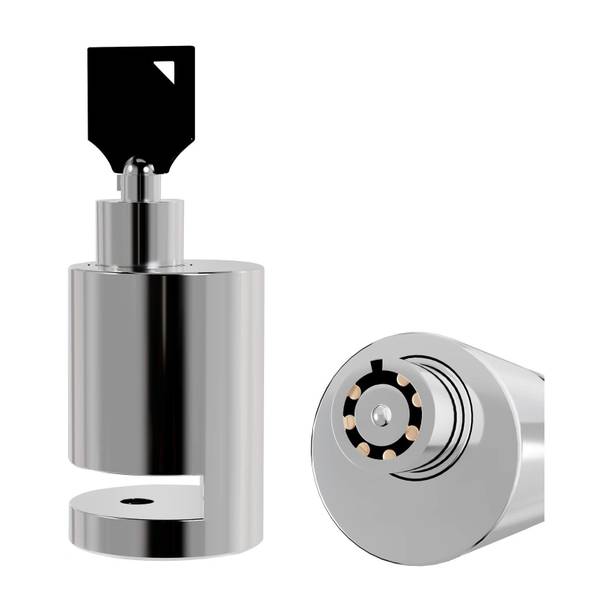 Biroller Anti Theft Security Wheel Disk Lock Steel Heavy Duty Painted Finish Disc Brake Disc Lock