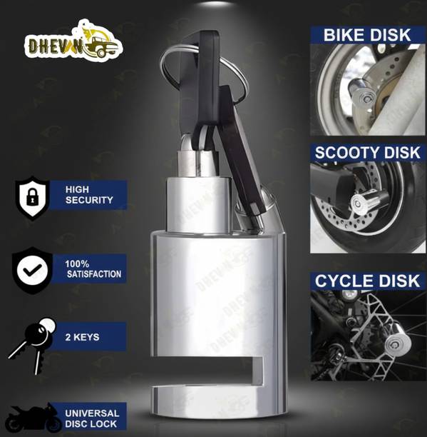 DheVan Heavy Duty Disc Brake Lock Security Lock Bike Sa...