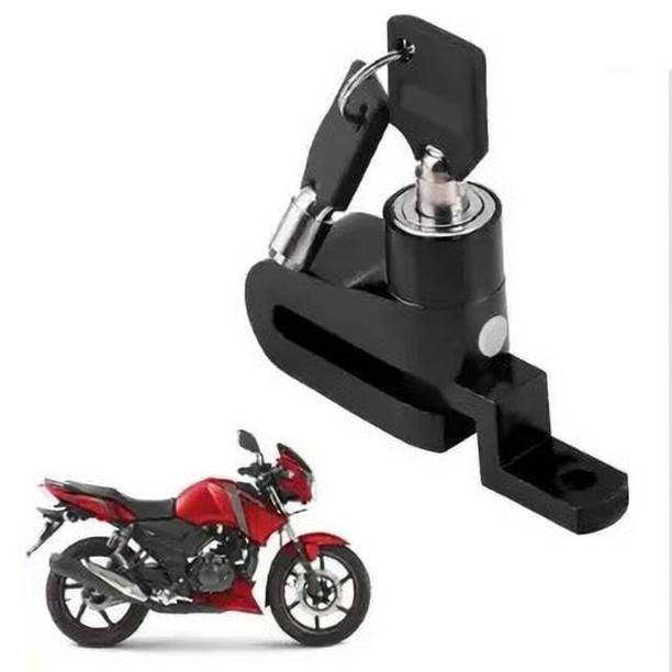 Qnjl Disc Brake Lock For Apache RTR 160_DBL226 Disc Lock, U Lock Waterproof, Portable Anti-Theft Security Lock with Keys. Disc Lock