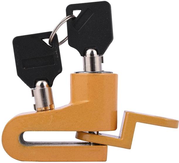 Naveeneha Disc Yellow 75 Disc Brake Lock Universal for Bike Motorcycle | Heavy-Duty Anti-Theft Disc Lock