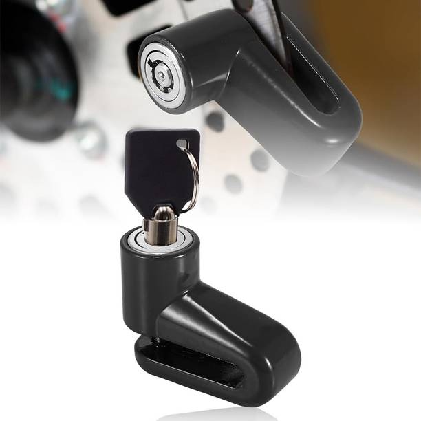 MIKANIX or All Bikes and Scooty Security (Black) Heavy Stainless Steel Disc Break Anti-Theft Security Lock For Bikes and Scooty Disc Lock