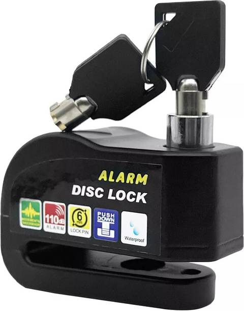 Linist Disc Brake Lock, Ultra 110db Alarm Anti-Theft Motorcycle/Bicycle Lock Disc Lock