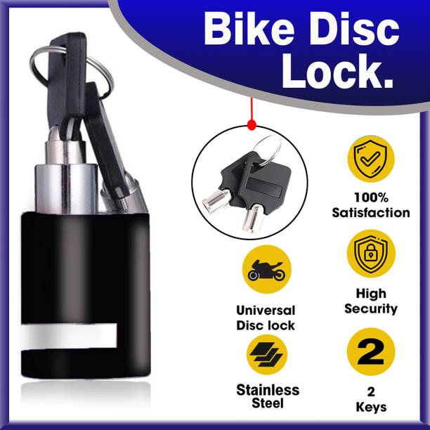 ASRYD Duty Disc Break Security Black Color Multi-Functional Anti-Theft Disc Brake Lock for Bike Motorcycle Disc Lock