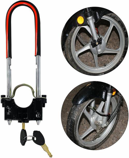 ASRYD Bike Front Shocker Lock Bike Locking System Drum Brakes Wheel Lock For Universal Bike Disc Lock