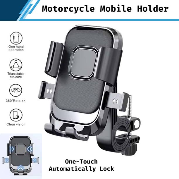 Autozap Mobile Holder for Bicycle, Motorcycle, Scooty Universal Bike Mobile Holder