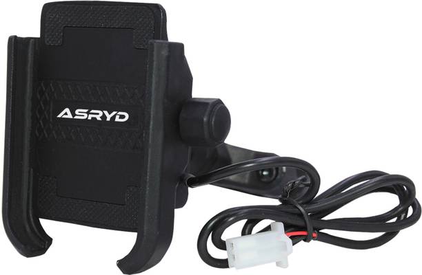 एसरीड Waterproof Motorcycle Scooter Mobile Phone Holder Mount with Fast USB Charger बाइक मोबाइल होल्डर