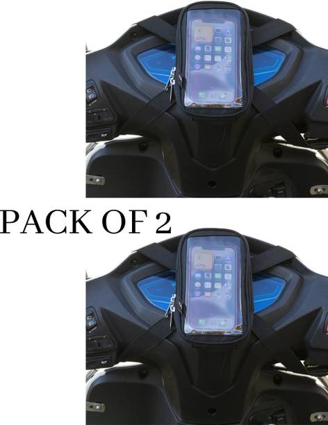 Yumin Mobile Holder Pouch Bag for Scooty Activa Jupiter Ola All Scooter 7 Inch Bike Mobile Holder