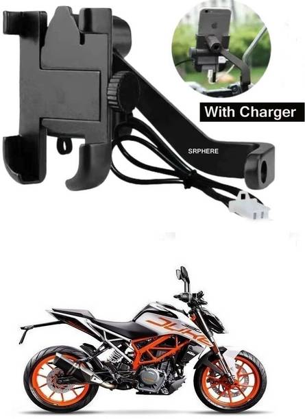 SRPHERE Aluminum Alloy C2 Waterproof bike mobile holder With Charger For Duke 390 ABS Bike Mobile Holder