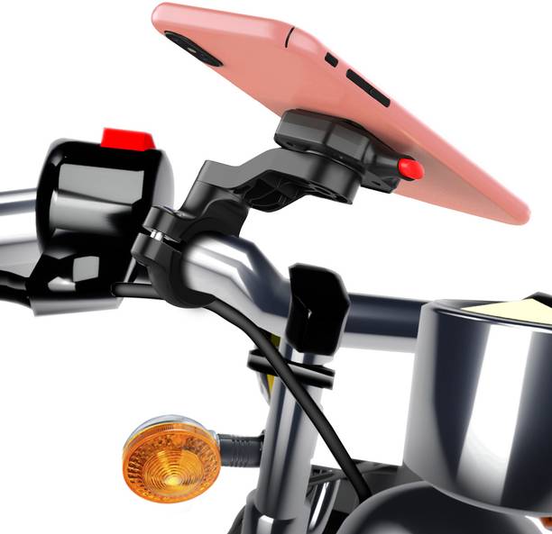 रीगर Ridelock 300A Bike Mount Holder, Made of Metal & ABS Material बाइक मोबाइल होल्डर