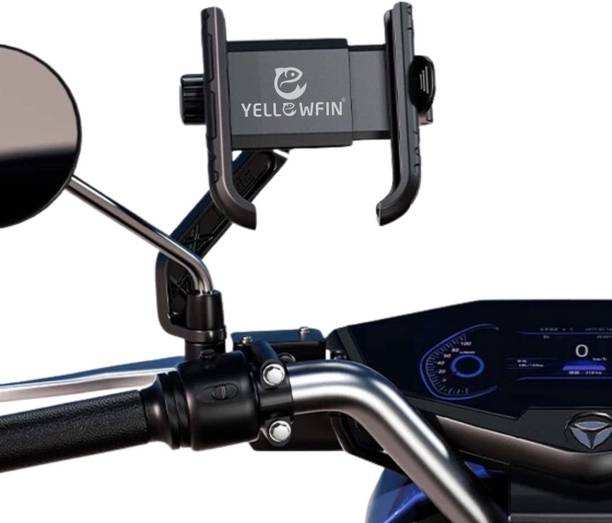 Yellowfin Yellowfin Mirror Mount Quick Release Jaw Grip 360° Rotation Bike Mobile Holder