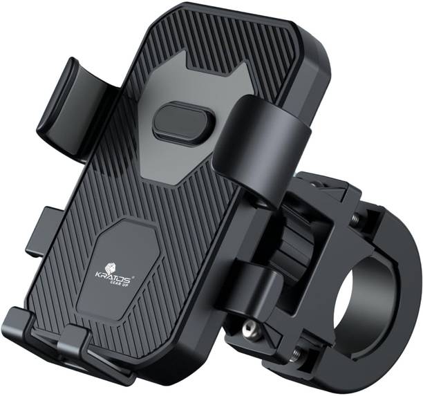 Kratos Bike Mobile Holder | Handlebar Mount | Shockproof Grip | 360� Rotation Bike Mobile Holder