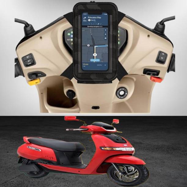 Hench Mobile Holder Pouch For Activa Jupiter All Scooter-9 Bike Mobile Holder