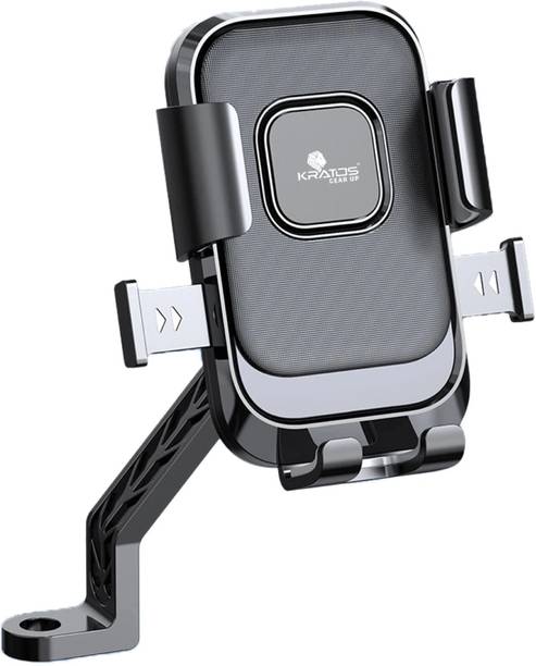 Kratos Bike Mobile Holder | Rearview Mirror Mount | Anti-Shake | 360� Rotation Bike Mobile Holder