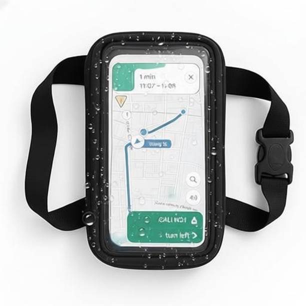 ALLEXSFIT Handlebar Universale Mobile Holder Mount Pouch Bag Waterproof Bike Mobile Holder