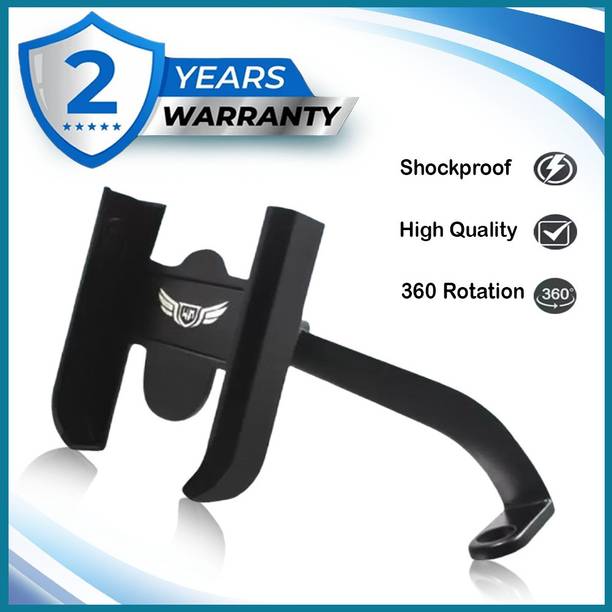 एसरीड Universal Bike Holder Verson 2.0 Metal Body 360 Rotating Mirror for Motorcycle बाइक मोबाइल होल्डर