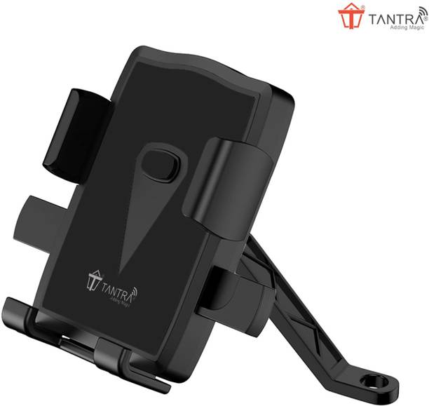 तंत्र S2B Rear Mirror Mobile Holder for Bikes One Touch Technology बाइक मोबाइल होल्डर