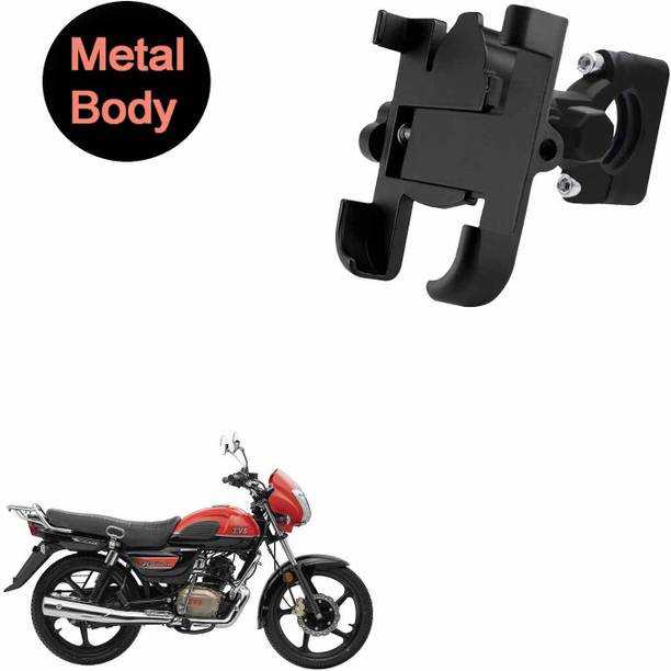 Vagary 360 Degree Metal Body Universal Mobile Holder for TVS Radeon Bike Mobile Holder