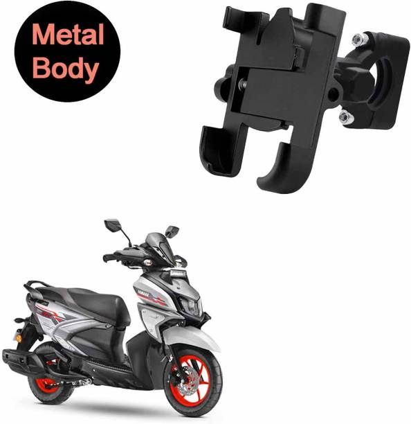 Vagary 360 Degree Metal Body Universal Mobile Holder for Yamaha Ray-ZR Bike Mobile Holder