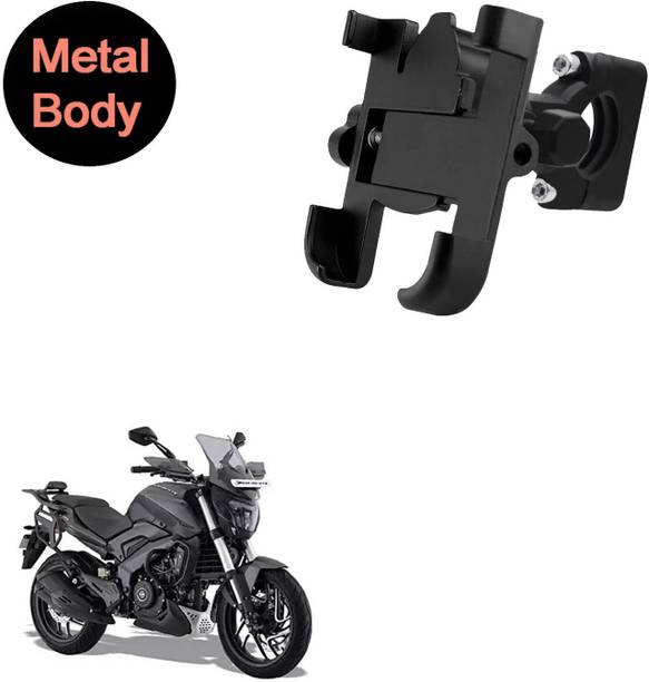 Vagary 360 Degree Metal Body Universal Mobile Holder for Bajaj Dominar 400 Bike Mobile Holder