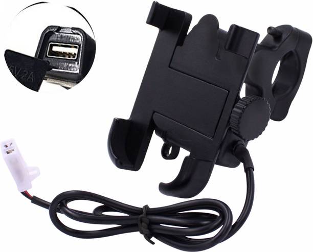 Huims Universal Bike Mount Holder Metal Body 360 Degree Rotating Fits All Smartphones Bike Mobile Holder